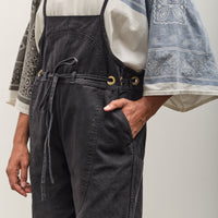 Kapital Light Canvas Welder Overall, Black