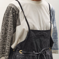 Kapital Light Canvas Welder Overall, Black