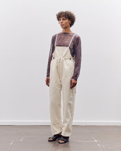 Kapital Light Canvas Welder Overall, Natural