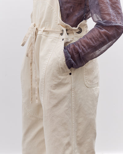 Kapital Light Canvas Welder Overall, Natural