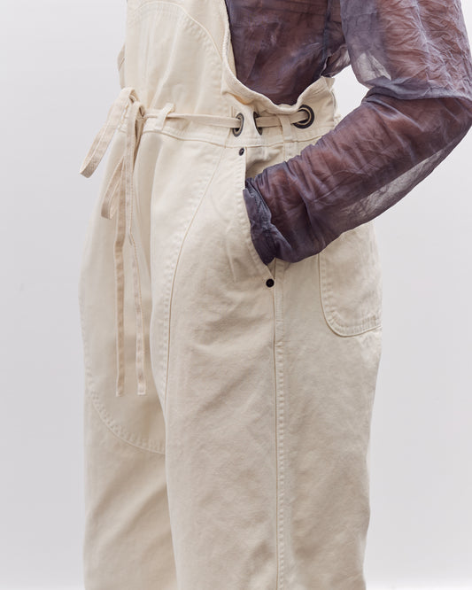 Kapital Light Canvas Welder Overall, Natural