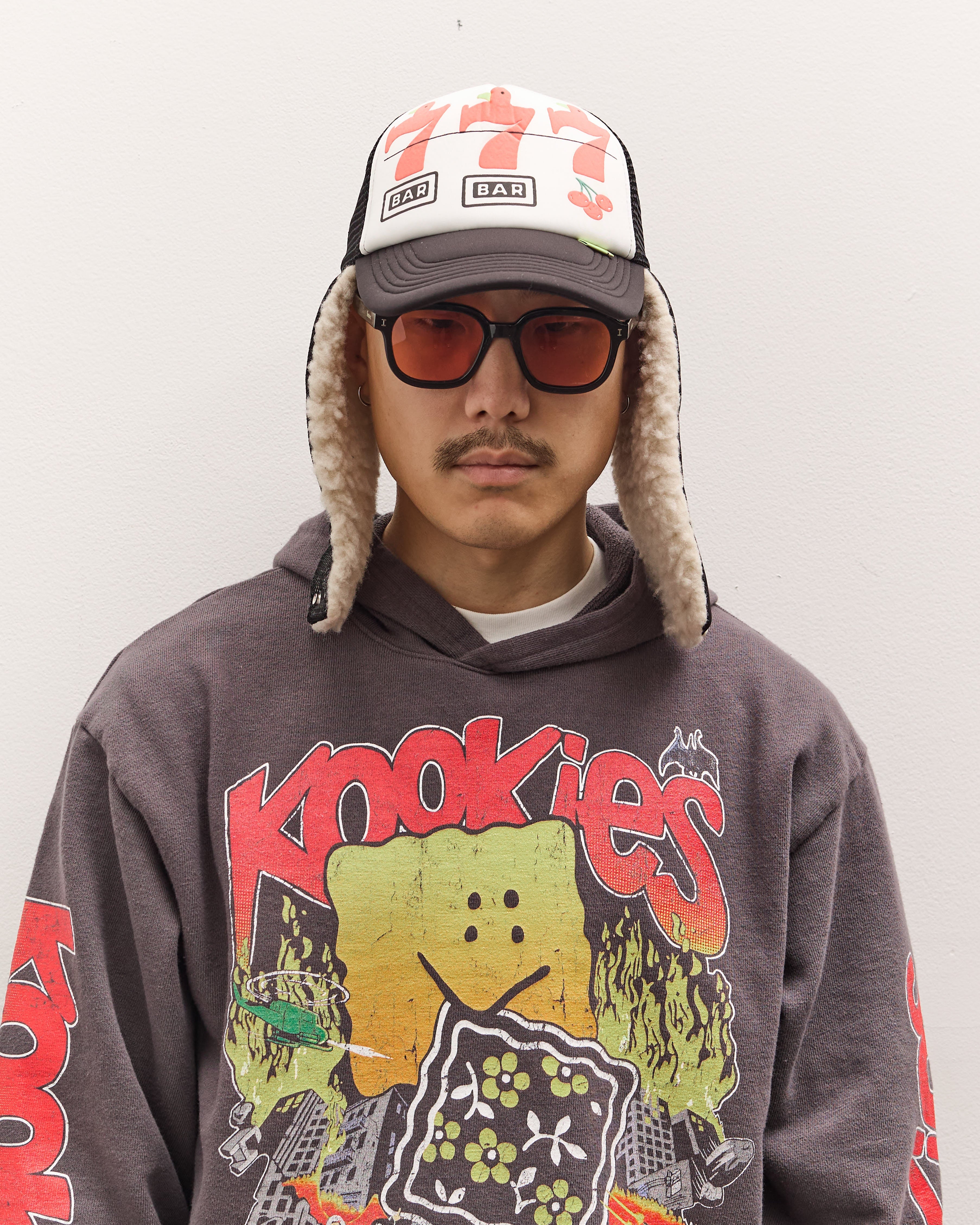 Kapital Lucky Bird Lumber Truck Cap, Whtxblk – Glasswing