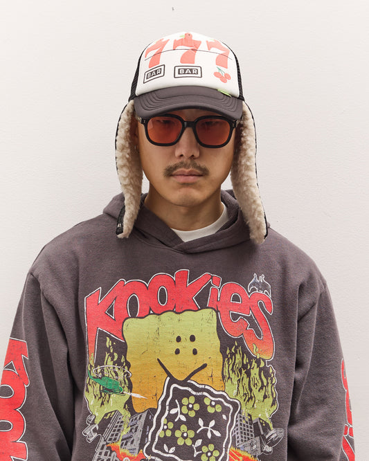 Kapital Lucky Bird Lumber Truck Cap, Whtxblk