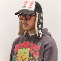 Kapital Lucky Bird Lumber Truck Cap, Whtxblk