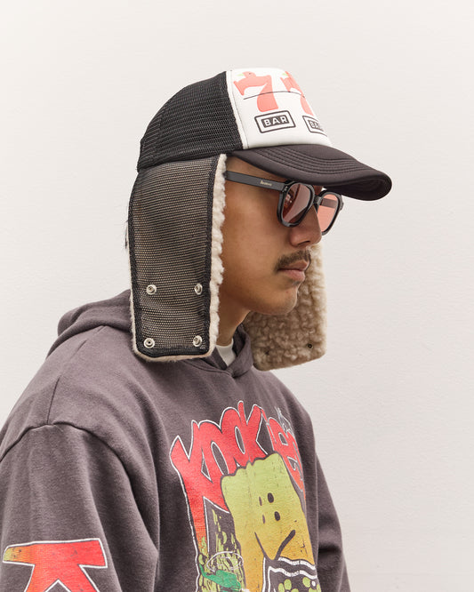 Kapital Lucky Bird Lumber Truck Cap, Whtxblk