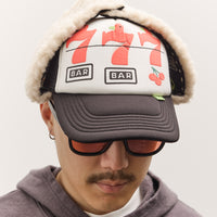 Kapital Lucky Bird Lumber Truck Cap, Whtxblk