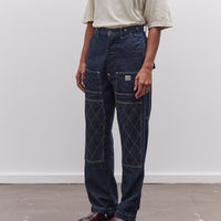 Kapital Unisex 11.5oz Denim Lumber Pant, Indigo