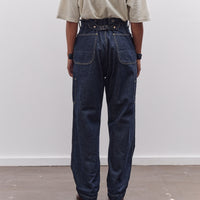 Kapital Unisex 11.5oz Denim Lumber Pant, Indigo