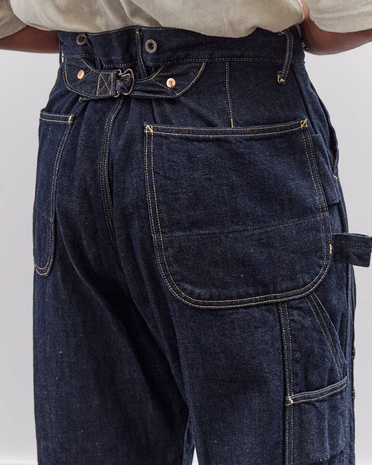 Kapital Unisex 11.5oz Denim Lumber Pant, Indigo