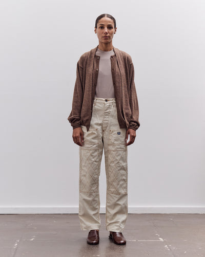 Kapital Light Canvas Lumber Pants, Natural