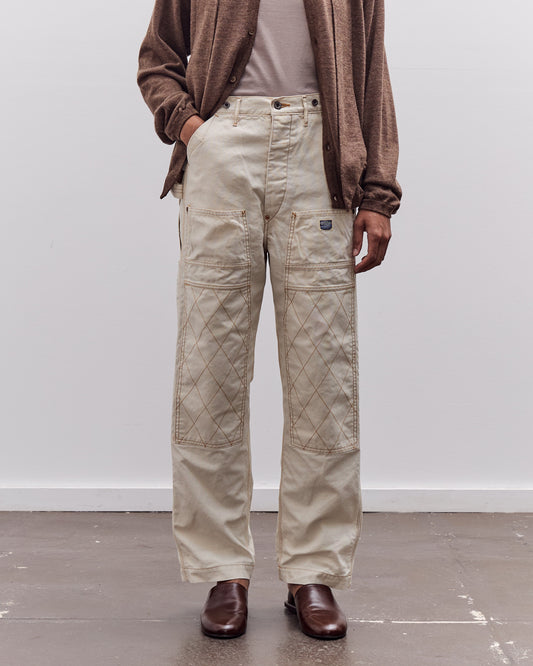 Kapital Light Canvas Lumber Pants, Natural
