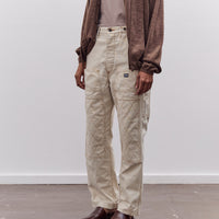 Kapital Light Canvas Lumber Pants, Natural