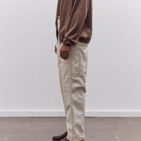 Kapital Light Canvas Lumber Pants, Natural