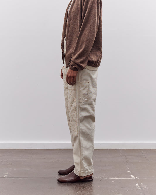 Kapital Light Canvas Lumber Pants, Natural