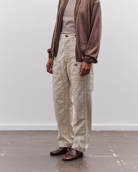 Kapital Light Canvas Lumber Pants, Natural