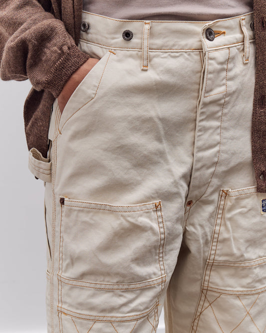 Kapital Light Canvas Lumber Pants, Natural