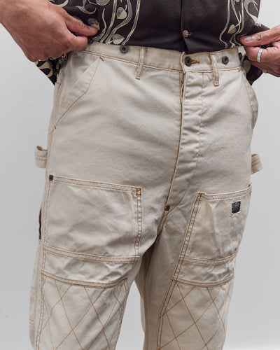 Kapital Unisex Light Canvas Lumber Pants, Natural