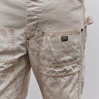 Kapital Unisex Light Canvas Lumber Pants, Natural