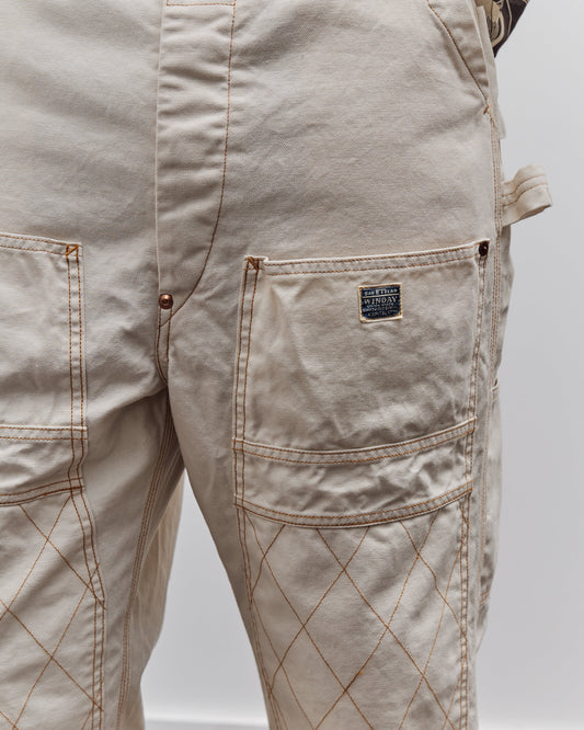 Kapital Unisex Light Canvas Lumber Pants, Natural