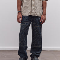 Kapital Unisex 11.5oz Denim Lumber Pant, Indigo
