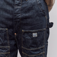 Kapital Unisex 11.5oz Denim Lumber Pant, Indigo