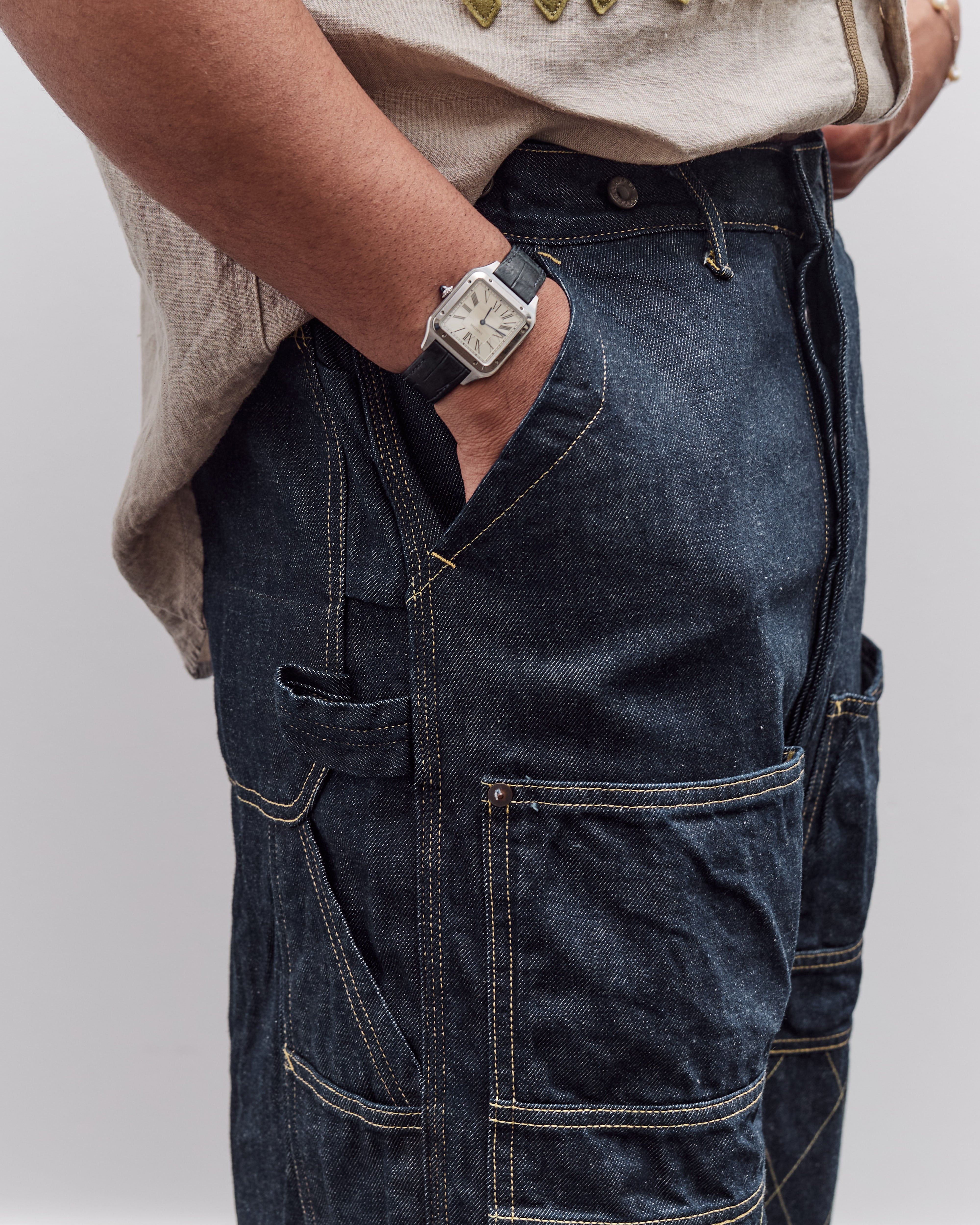 Kapital Unisex 11.5oz Denim Lumber Pant, Indigo – Glasswing