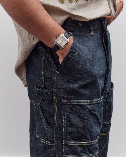 Kapital Unisex 11.5oz Denim Lumber Pant, Indigo