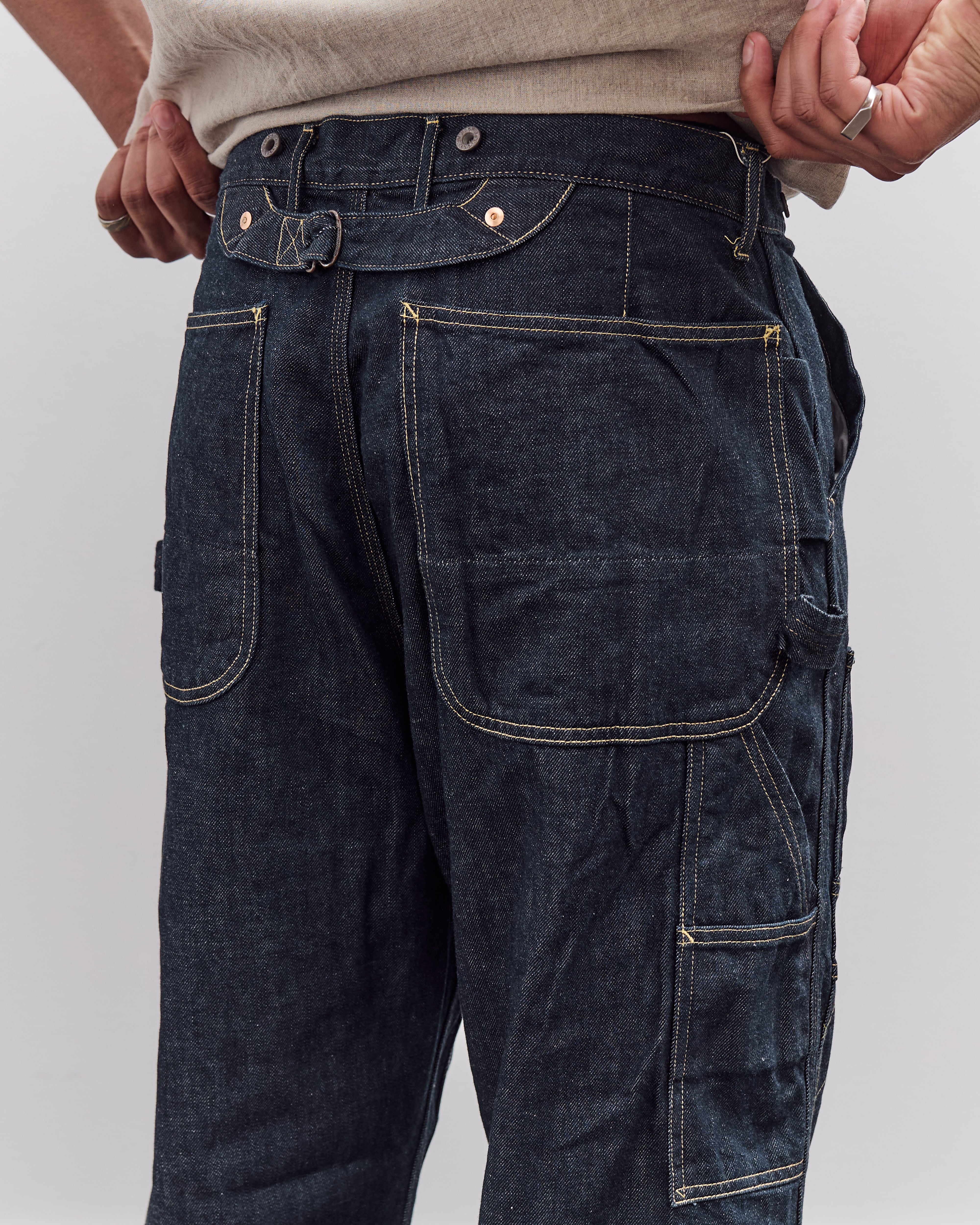 KAPITAL キャピタル　濃紺　ジーンズ Kapital Unisex 11.5oz Denim Lumber Pant, Indigo – Glasswing