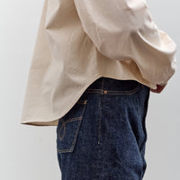 Kapital Nugget-Pocket Cropped Fish Shirt, Natural