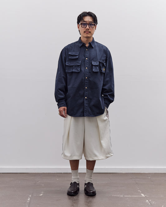 Kapital Nugget-Pocket Fish Shirt, Navy