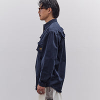 Kapital Nugget-Pocket Fish Shirt, Navy