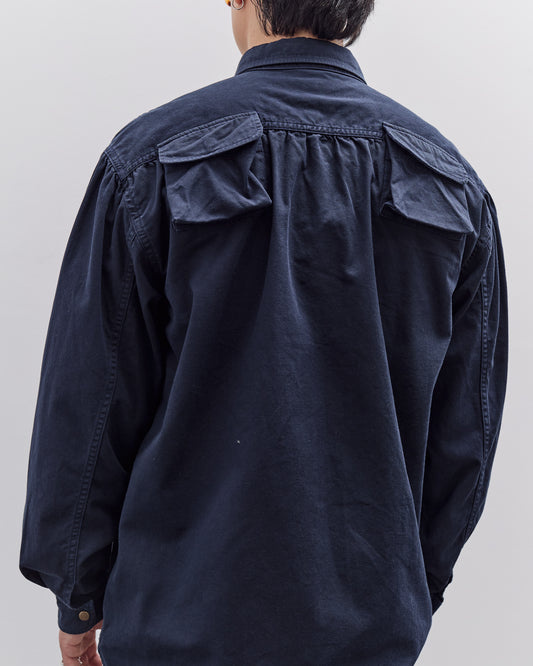 Kapital Nugget-Pocket Fish Shirt, Navy