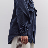 Kapital Nugget-Pocket Fish Shirt, Navy