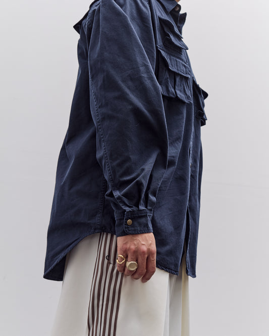 Kapital Nugget-Pocket Fish Shirt, Navy