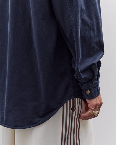 Kapital Nugget-Pocket Fish Shirt, Navy