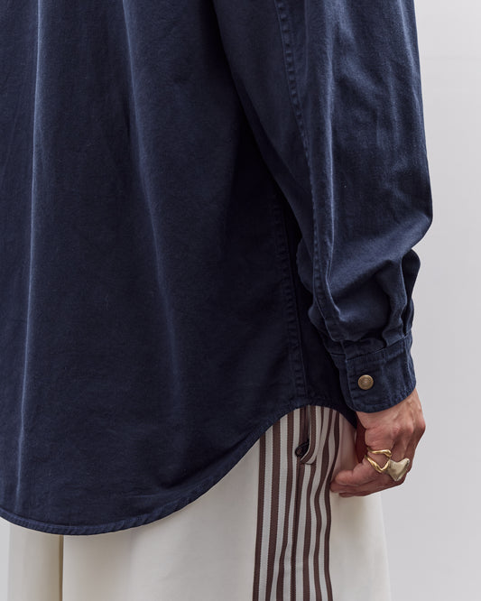 Kapital Nugget-Pocket Fish Shirt, Navy