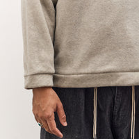 Kapital Reverse Fleece Big Crew Sweatshirt, Natural