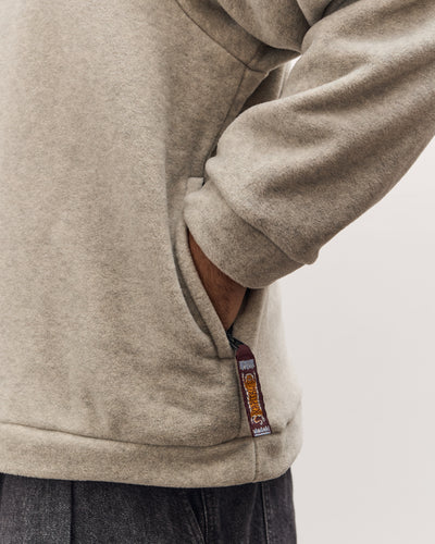 Kapital Reverse Fleece Big Crew Sweatshirt, Natural