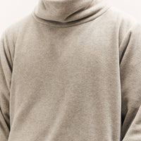 Kapital Reverse Fleece Big High Neck Sweatshirt, Natural