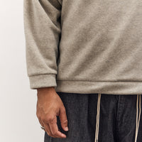 Kapital Reverse Fleece Big High Neck Sweatshirt, Natural