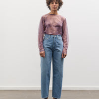 Kapital Sheer Jersey DIP-DYE Boat-Neck Long Sleeve T, I-B