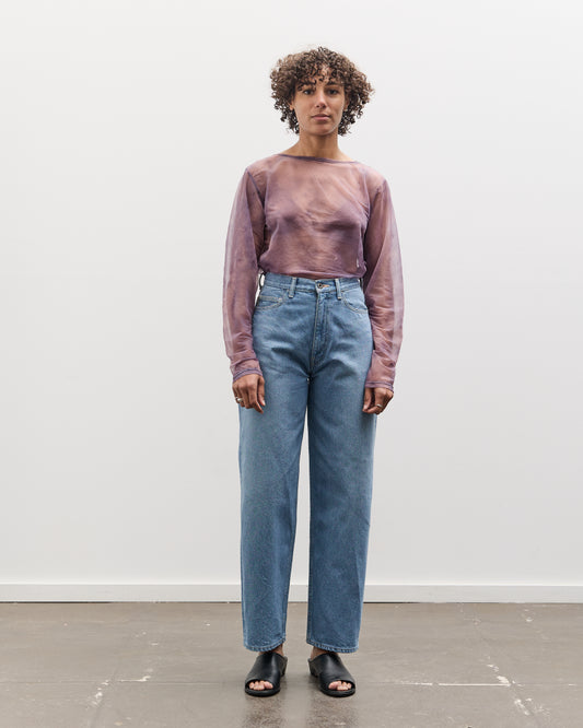 Kapital Sheer Jersey DIP-DYE Boat-Neck Long Sleeve T, I-B