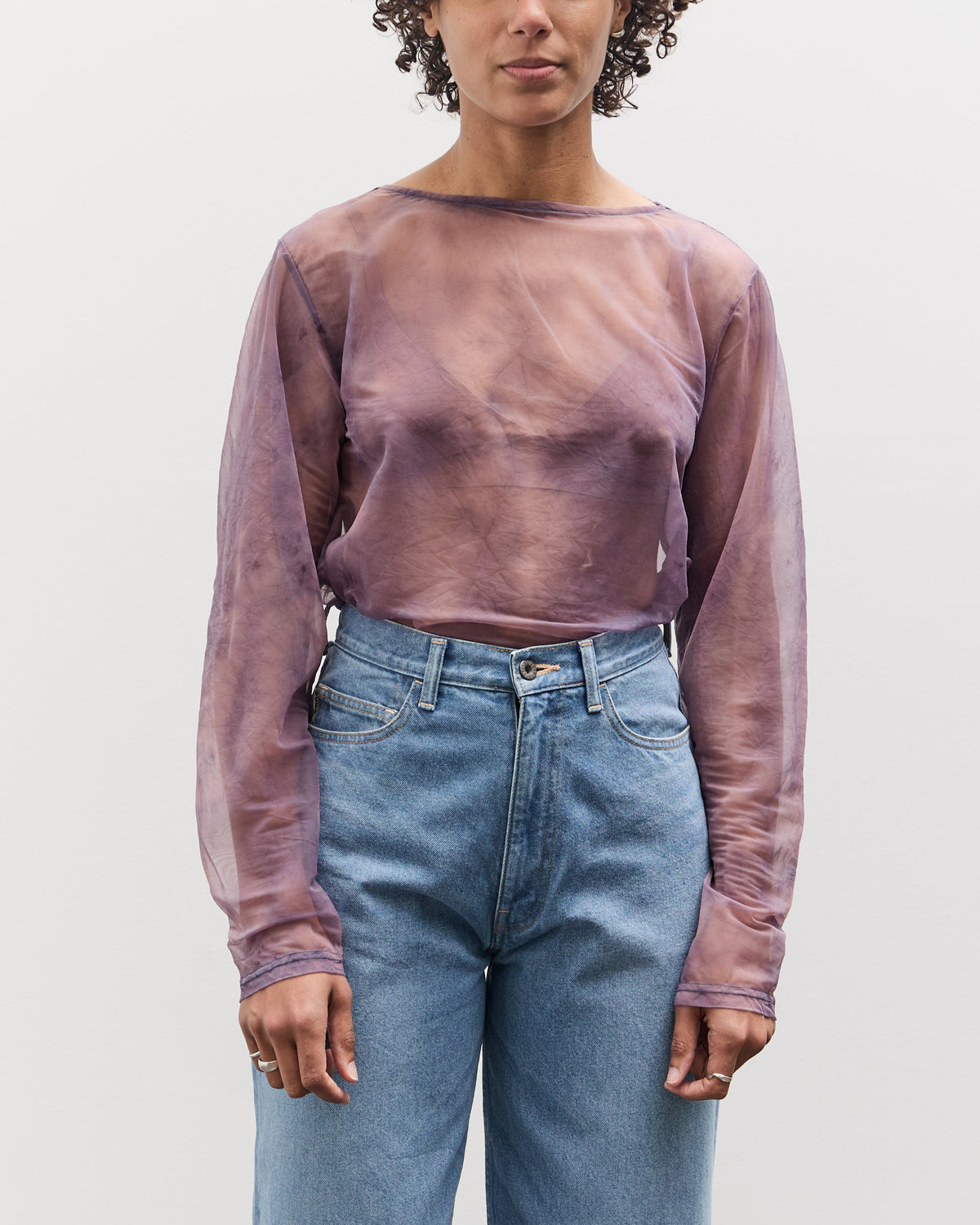 Kapital Sheer Jersey DIP-DYE Boat-Neck Long Sleeve T, I-B – Glasswing