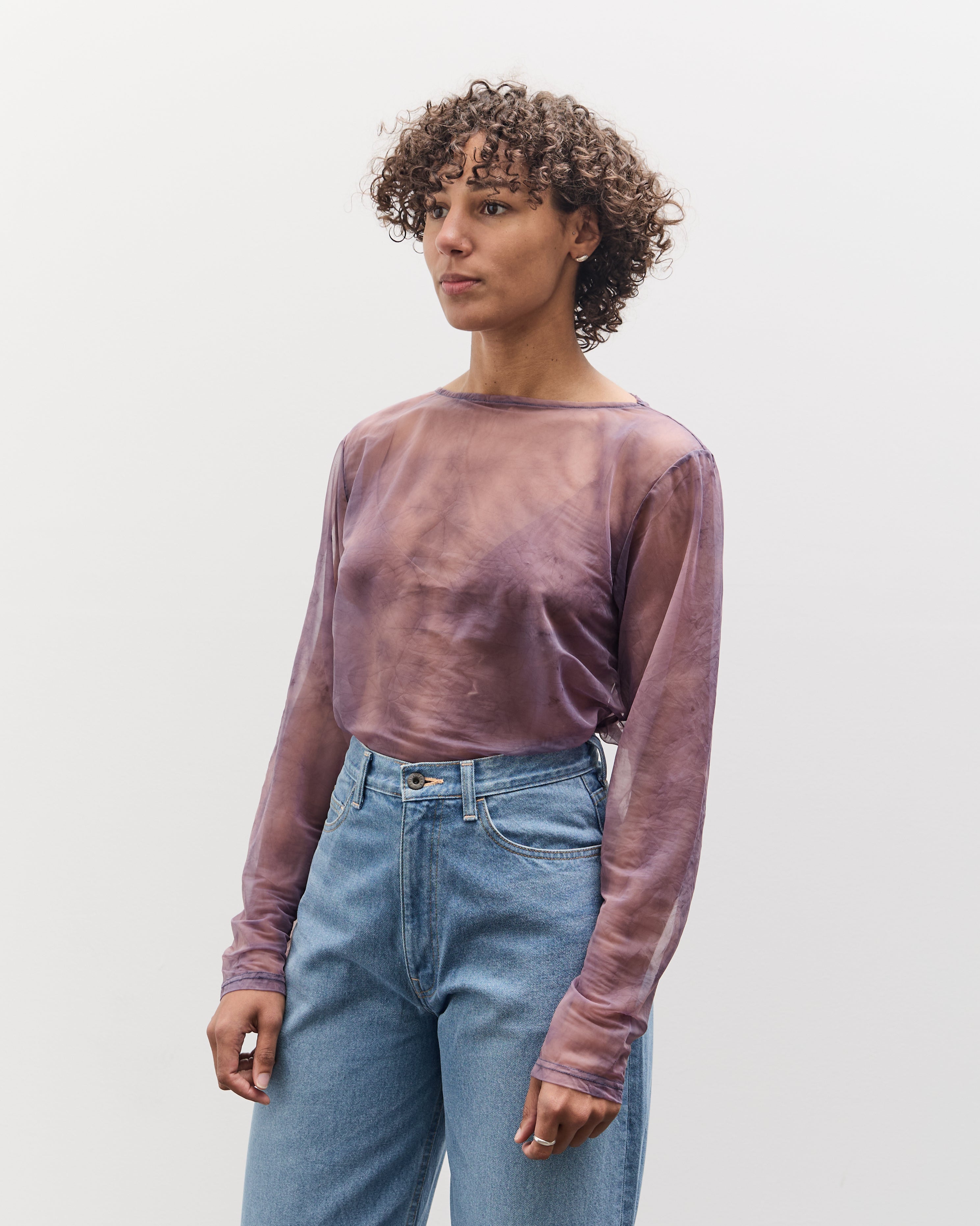 Kapital Sheer Jersey DIP-DYE Boat-Neck Long Sleeve T, I-B – Glasswing
