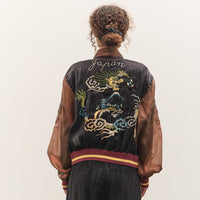 Kapital Sheer Pearl Mosquito Guard 2TONES Vietnam JKT, BLKxBR