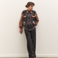 Kapital Sheer Pearl Mosquito Guard 2TONES Vietnam JKT, BLKxBR