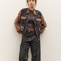 Kapital Sheer Pearl Mosquito Guard 2TONES Vietnam JKT, BLKxBR
