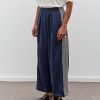 Kapital Smooth Jersey Baggy Track Pants (BannerStripe), Navy