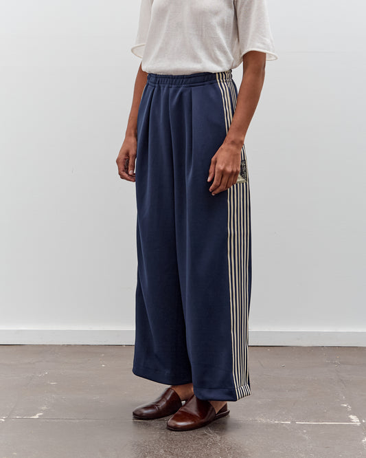Kapital Smooth Jersey Baggy Track Pants (BannerStripe), Navy