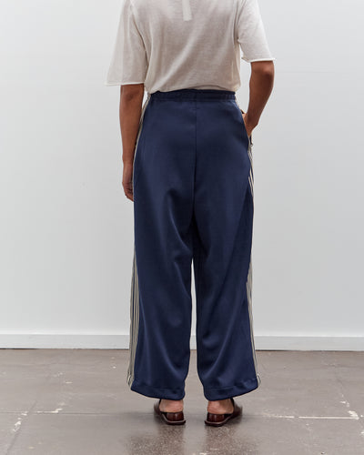 Kapital Smooth Jersey Baggy Track Pants (BannerStripe), Navy